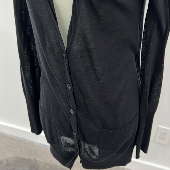 AG Adriano Goldschmied black cardigan sizeXS - Picture 3 of 8